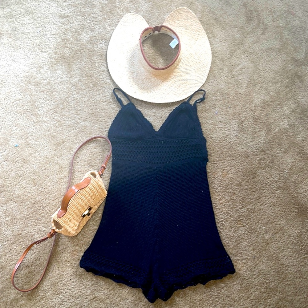Forever XXI crochet jumpsuit